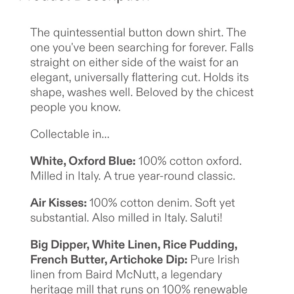 AYR Cream Button-Down Linen Shirt - Picture 3 of 6